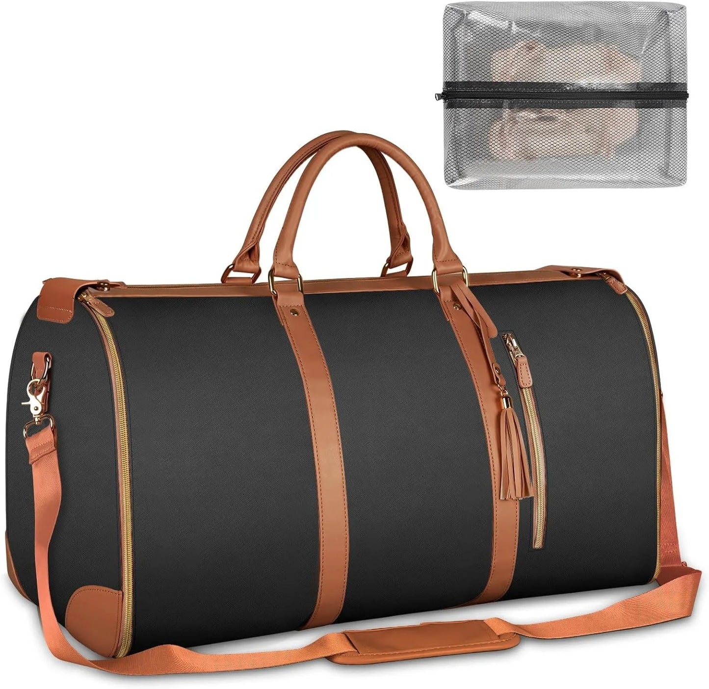 Large Capacity Travel Duffle Bag Women's Handbag Foldable Suit Bag