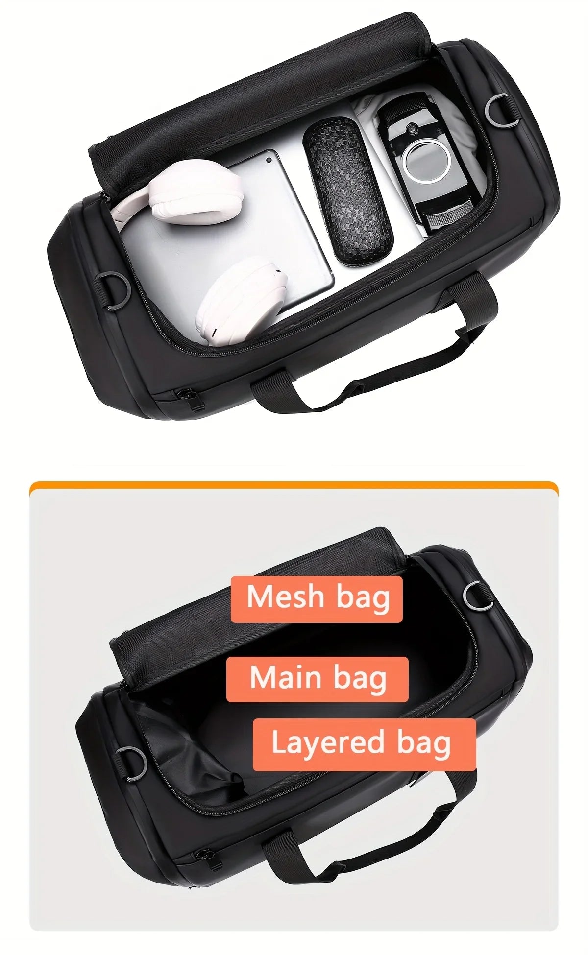 Large Capacity Travel Duffel Bag - Durable Oxford Cloth, Spacious &