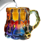 Guitar Mug Novelty Music Themed Mug Cup Latte Milk Hot Cocoa Beverages Glasses N - Side View