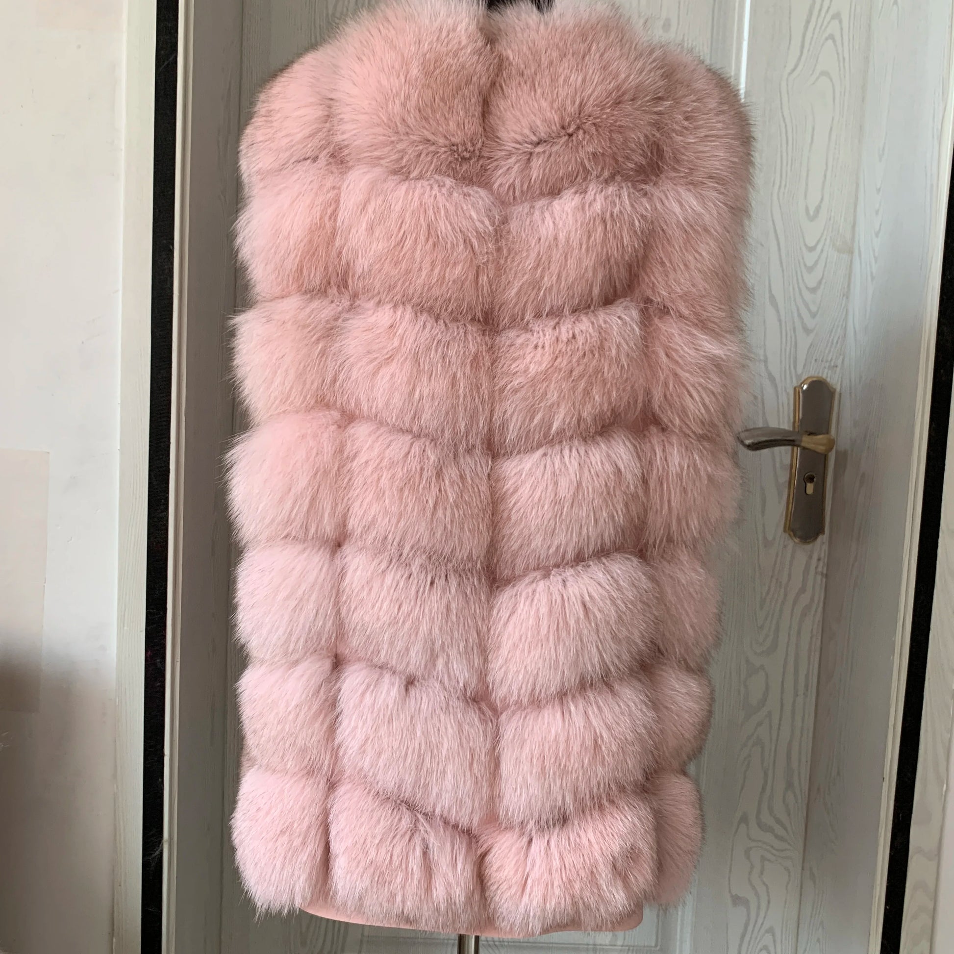 Natural fox fur vest ladies winter autumn coat warm vest made of natural fur wom - View 23