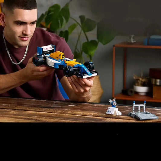 10353 Racing Car Model Mechanical Building Block Assembly Adult Gift C - Front View