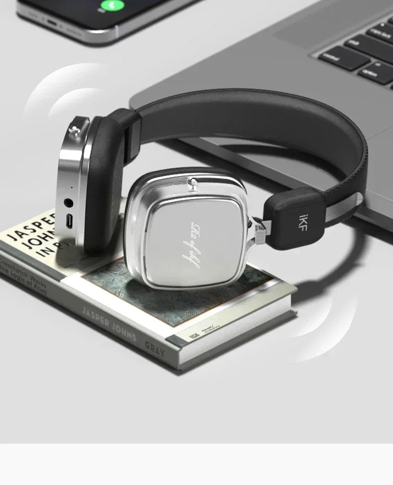 IKF R2 Retro Wireless Headphones Stereo Bass Sport Noise Reduction