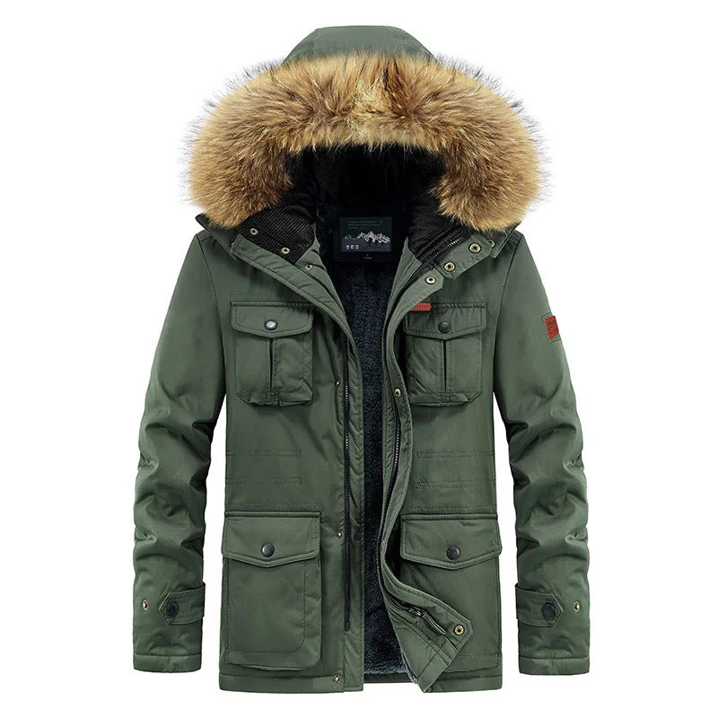 Plus Size 8XL Men Parkas Hooded - Thick Warm Winter Jacket Coat - Product Details