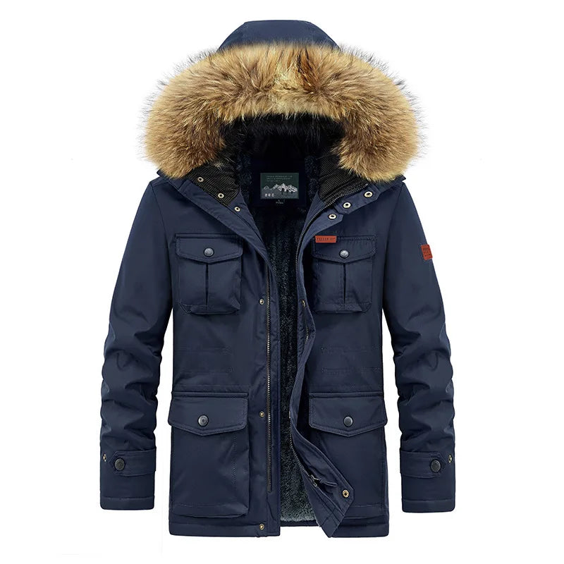 Plus Size 8XL Men Parkas Hooded - Thick Warm Winter Jacket Coat - Product Details