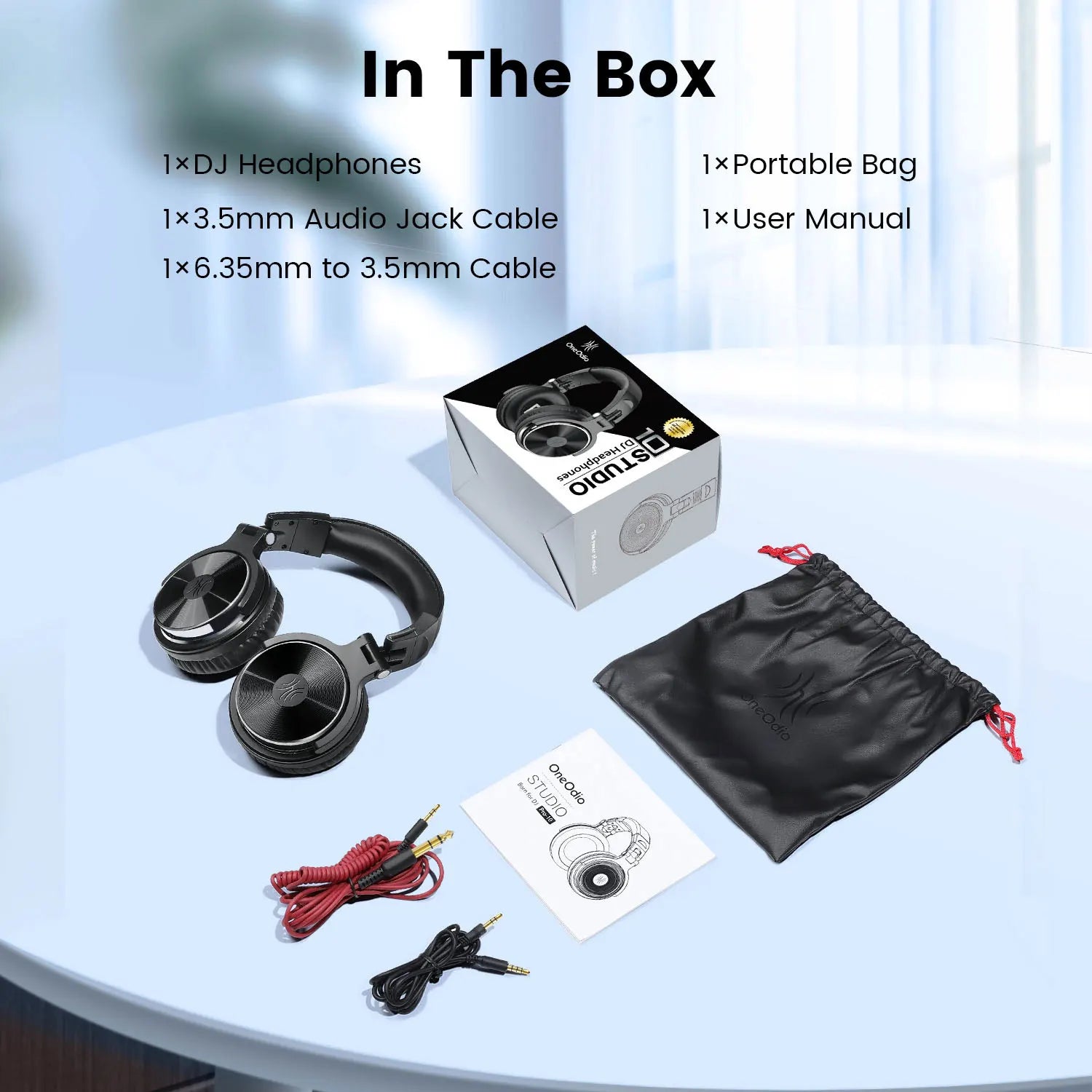 Oneodio Pro 10 DJ Headphones - Studio Monitor Over Ear Wired HiFi - Product Details