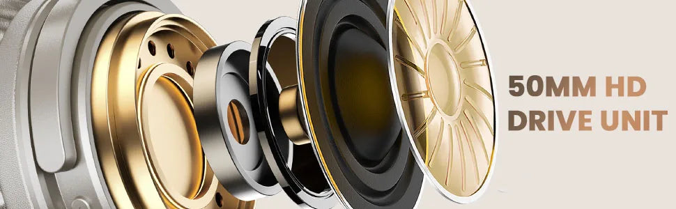 Oneodio Bluetooth 5.2 Wireless Headphones With Microphone 110H