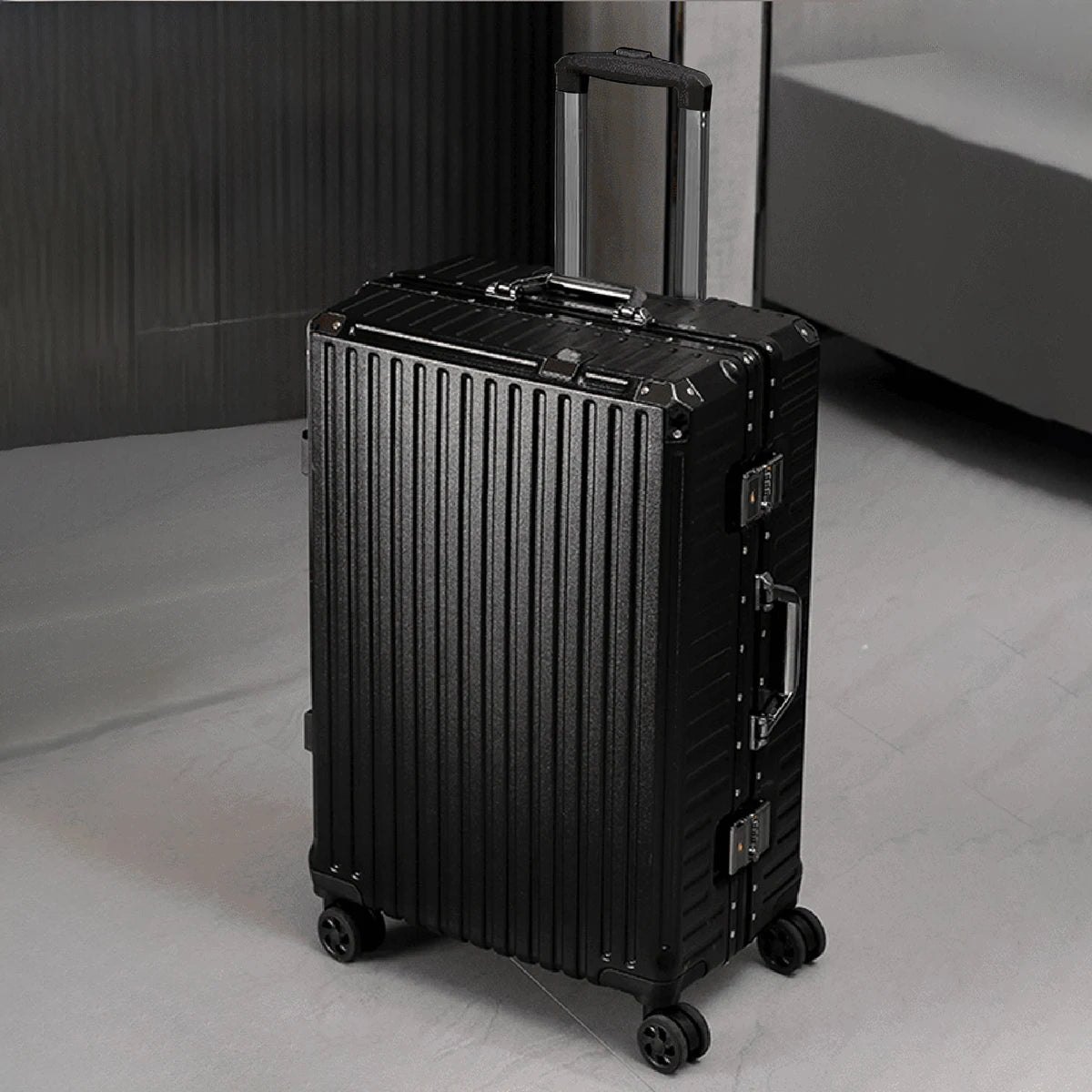 Trolley Luggage 20 24 26 28 Inch Aluminum Frame Rolling Luggage Case USB Travel Suitcase on Wheels C - Gallery image 20