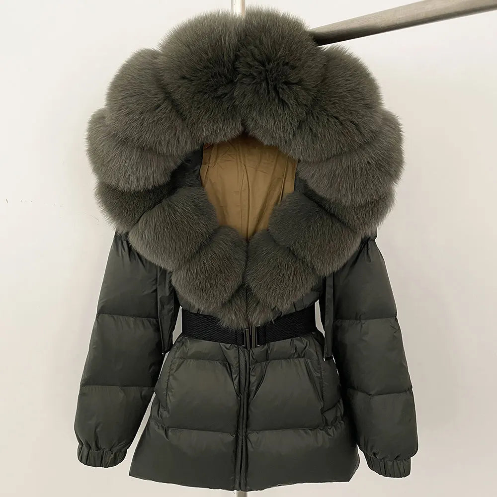 OFTBUY 2025 Winter Clothing Puffer Jacket Women Real Fox Fur Hooded Thick Warm 90% White Duck Down C - Gallery image 26