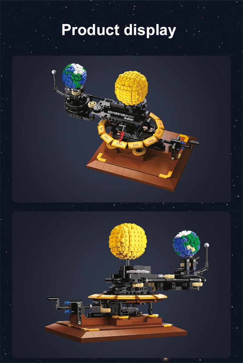Cada 865PCS City Solar System Earth and Sun Clock Building Blocks Science Experiment Education Brick - Gallery image 15