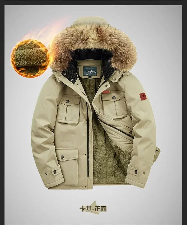 Plus Size 8XL Men Parkas Hooded - Thick Warm Winter Jacket Coat - Product Details