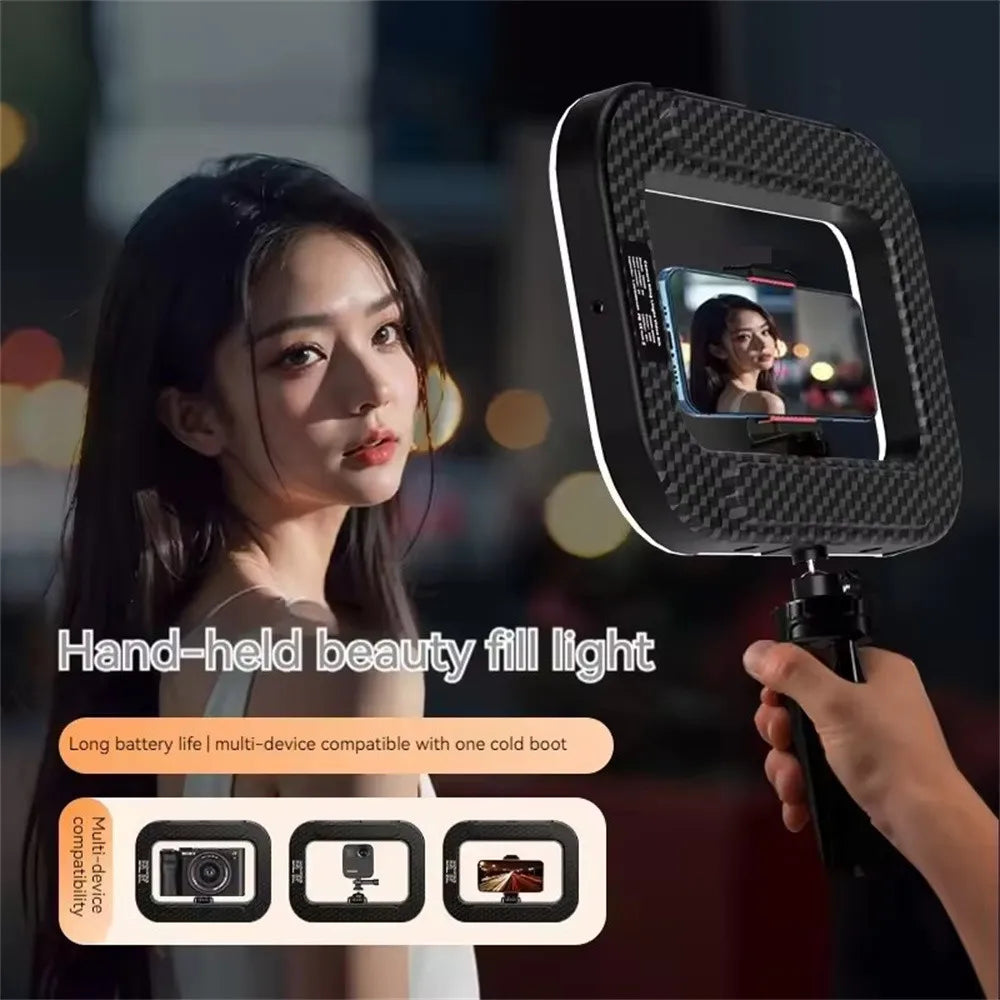 New Handheld Ring LED Rechargeable Fill light Mobile Phone Live