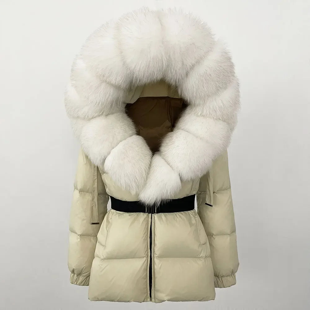 OFTBUY 2025 Winter Clothing Puffer Jacket Women Real Fox Fur Hooded Thick Warm 90% White Duck Down C - Gallery image 22