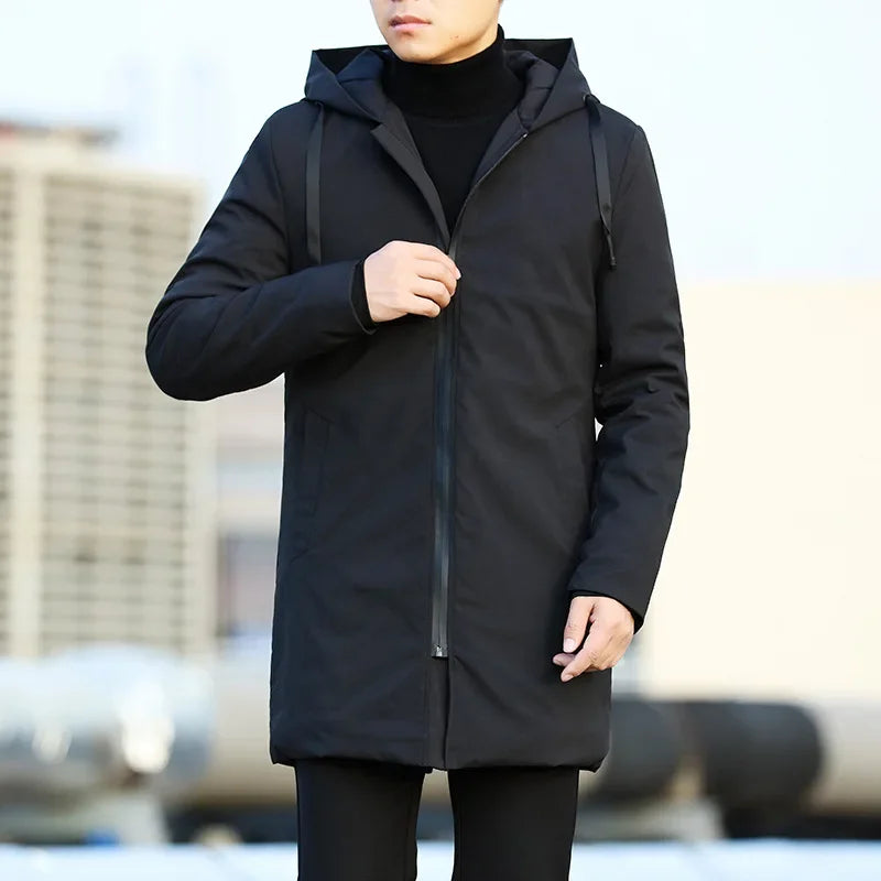 Autumn Winter Men's Trench Coat Male Windbreaker Outerwear Jaquet Man Coat Men Casual Thicken Warm H - Gallery image 6