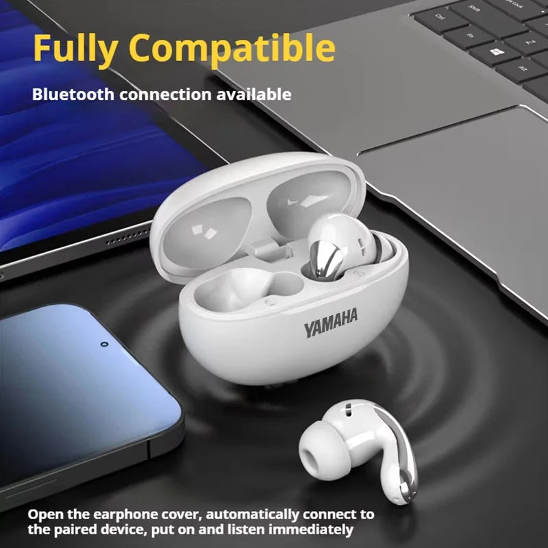YAMAHA New Wireless Bluetooth Earphones Digital Display Call