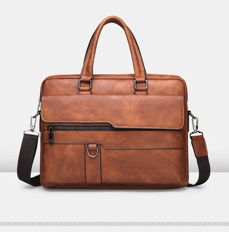 Luxury Brand Business Briefcase Men Leather Handbag For Man