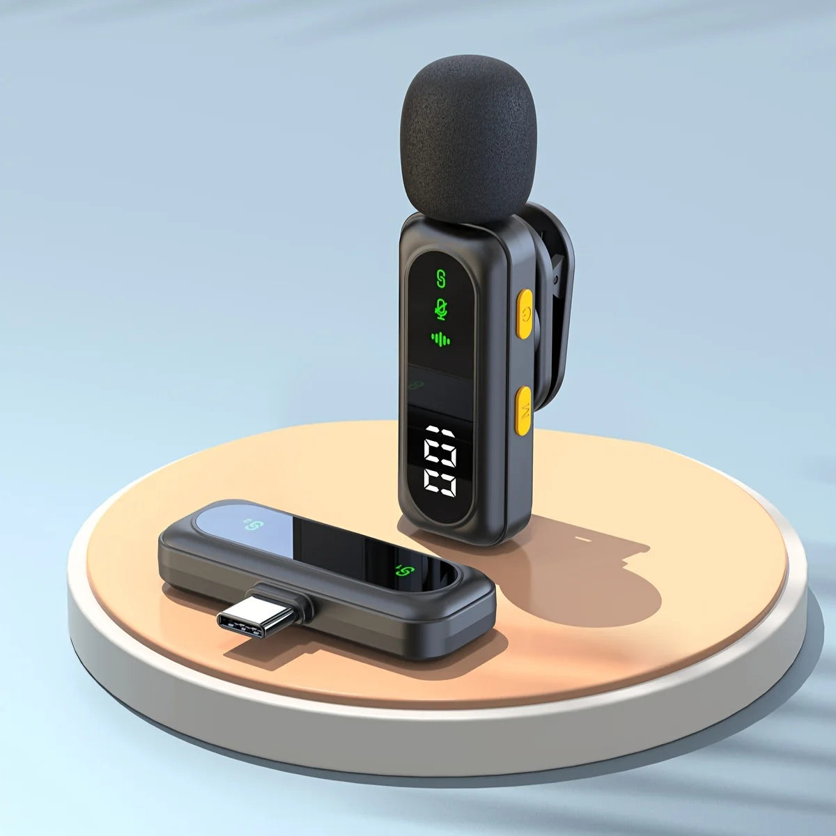 Professional Wireless Lavalier Microphone System with Intelligent Noise Cancellation Lapel Mic For Vlog&Interviews&Conferences - Product Image 13