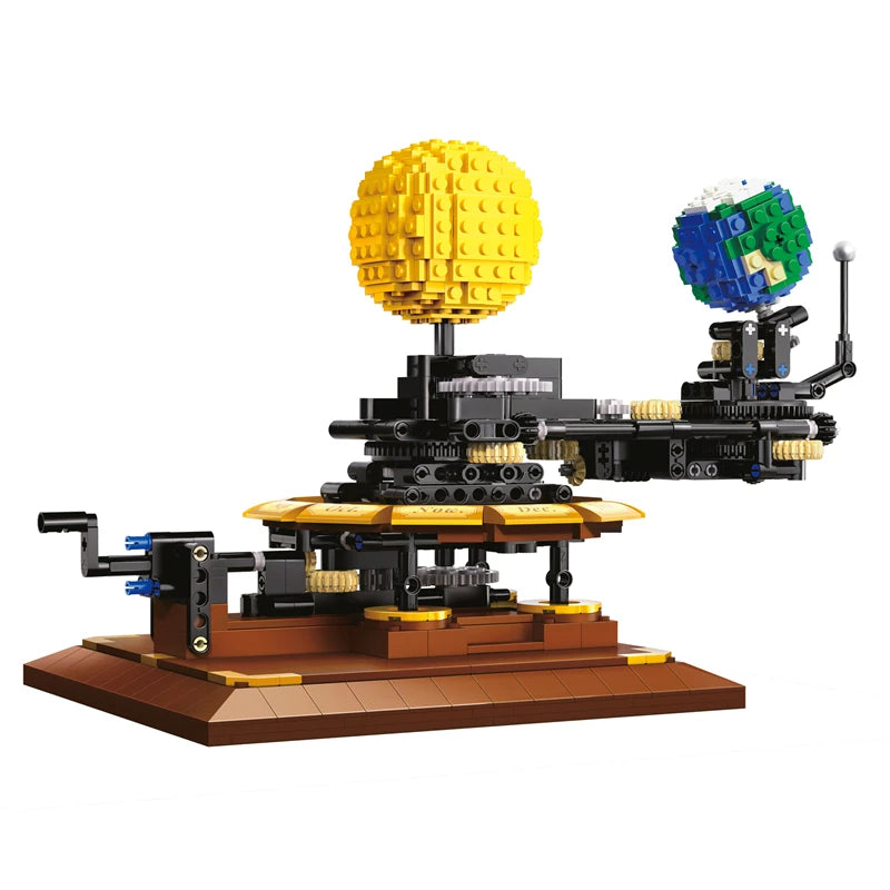 Cada 865PCS City Solar System Earth and Sun Clock Building Blocks Science Experiment Education Brick - Gallery image 17