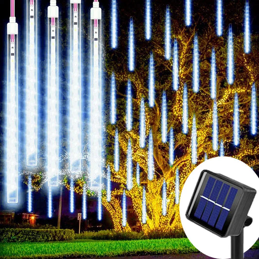 Christmas Lights Outdoor 8 Tubes Meteor Shower Lights LED Snow Falling - Main View