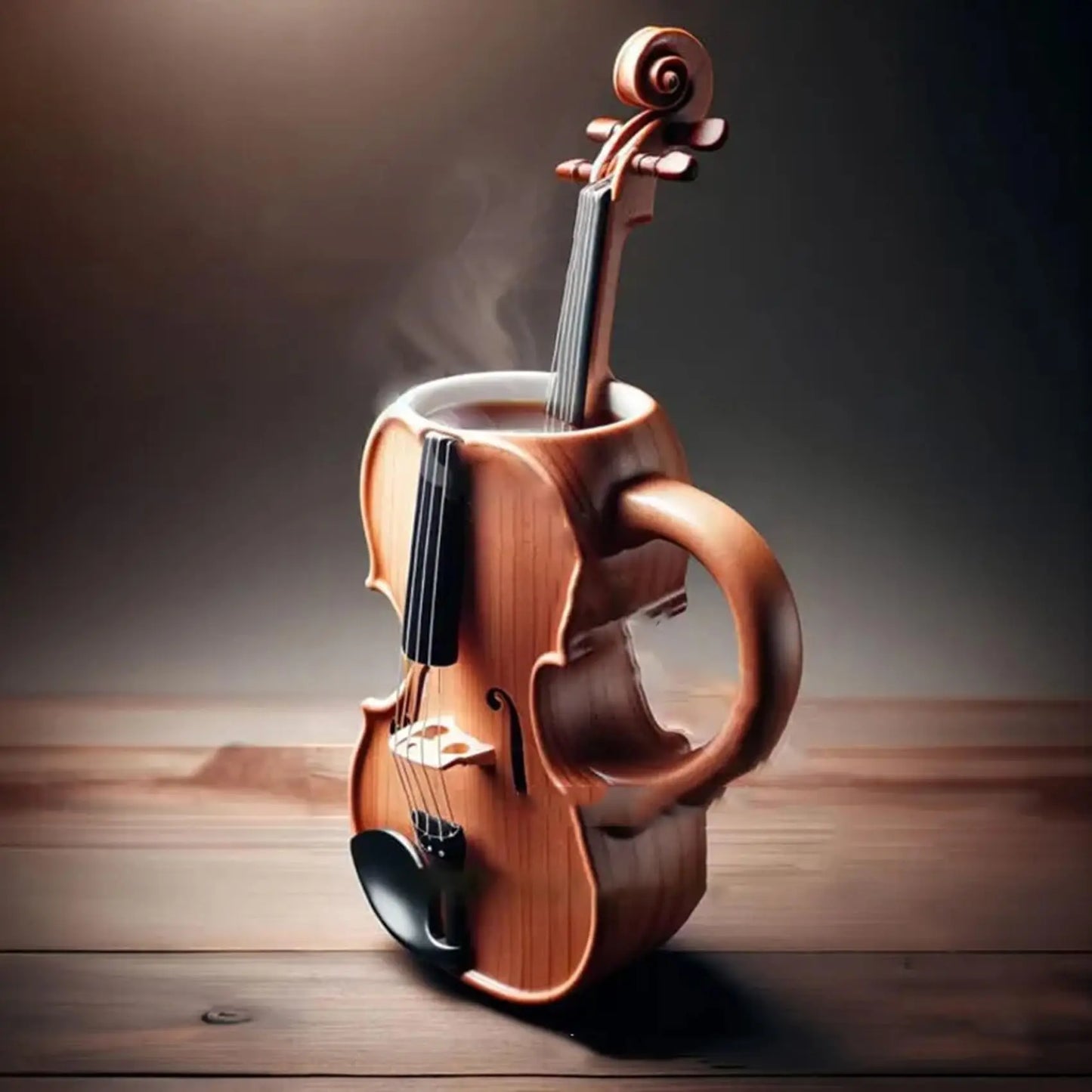 Musical Note Coffee Mug - Novelty Ceramic Cup | Music Gift - Alternate Angle