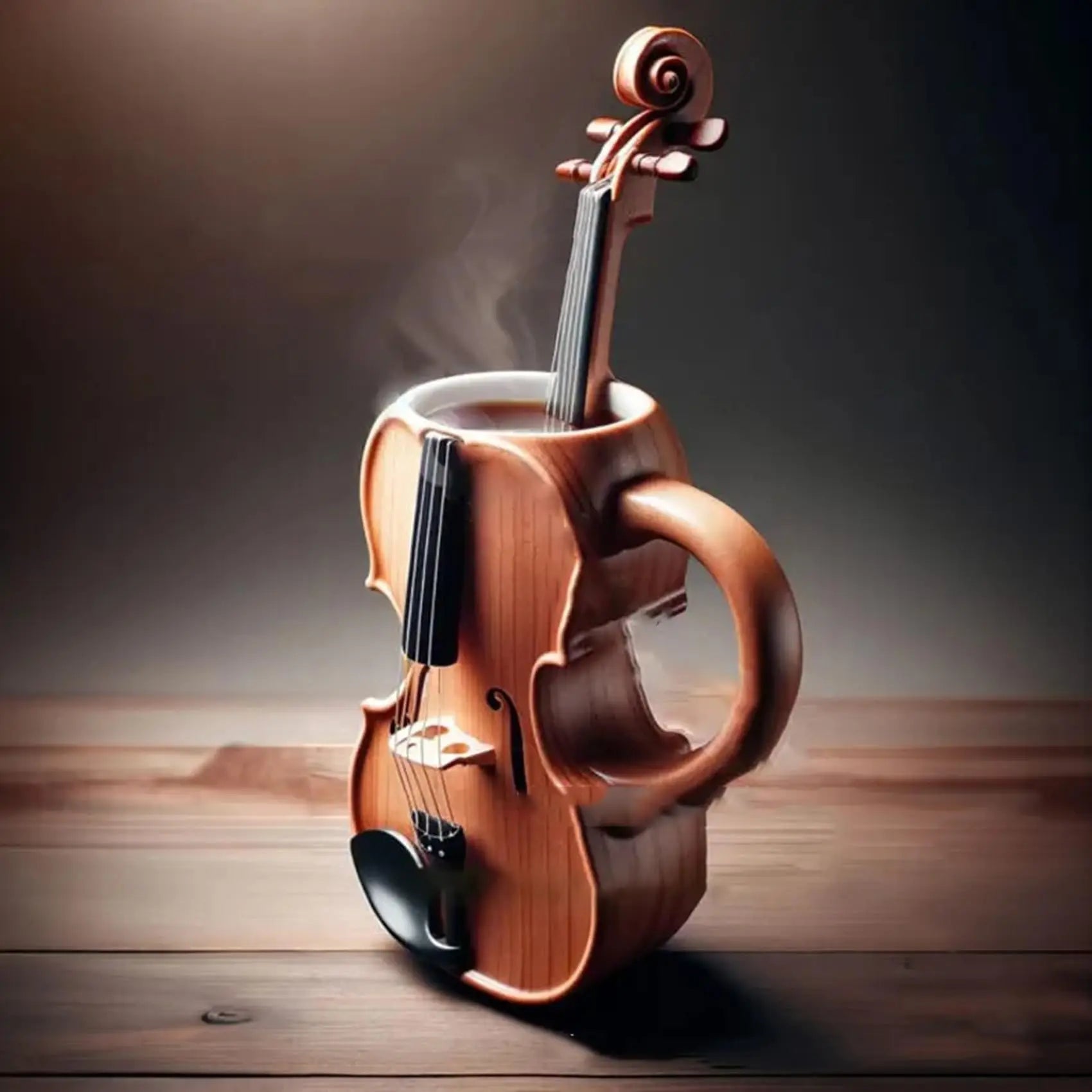 Musical Note Coffee Mug - Novelty Ceramic Cup | Music Gift - Alternate Angle