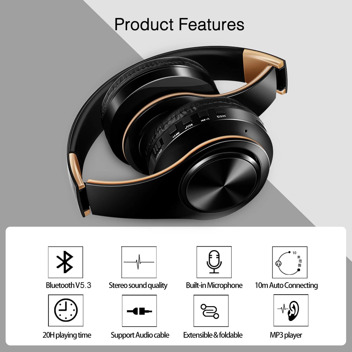 HIFI Bluetooth Earphones - FM SD Card Music Stereo Headset Xiaomi - Usage Example