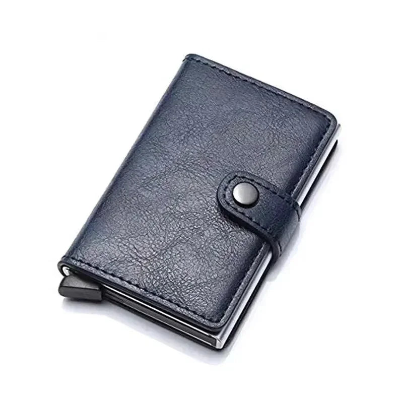 Rfid Aluminum Men Wallet Card Holder Purse Carbon Fiber Men Business