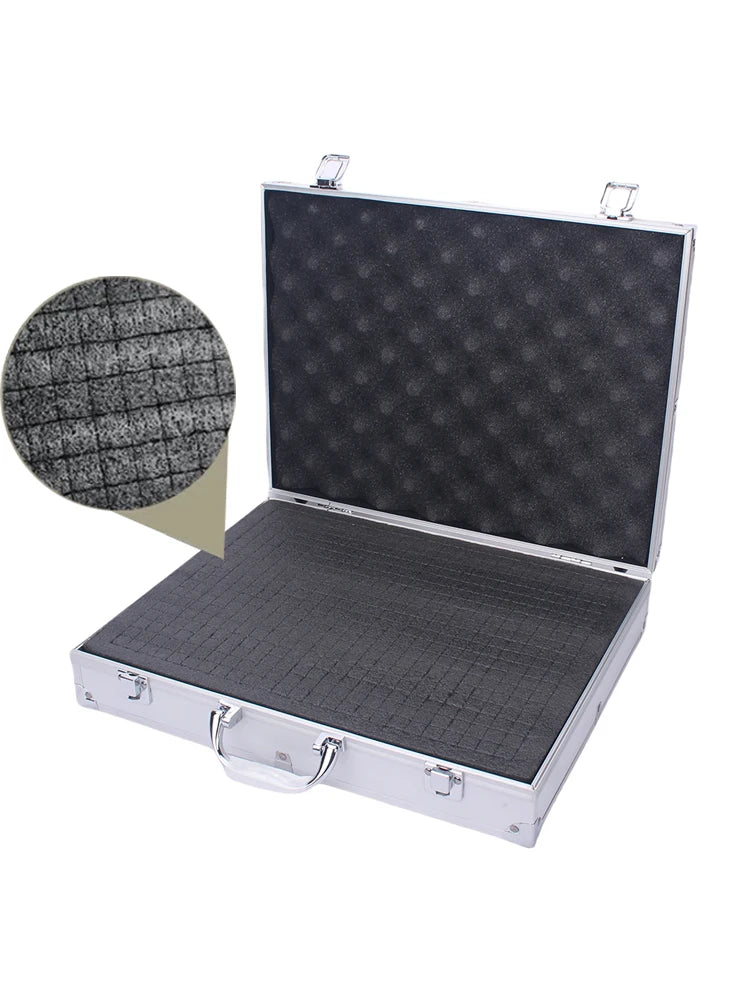 Tool Box Aluminum Instrument Case Storage Box Portable Equipment Toolbox Organizer Boxes Large Hard Case Aluminum Suitcase - Usage Context Display