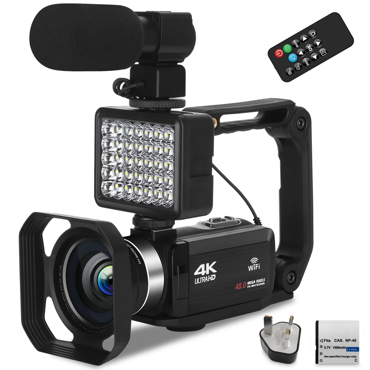 Full 4K Camcorder Professional YouTuber Digital Video Cameras Live