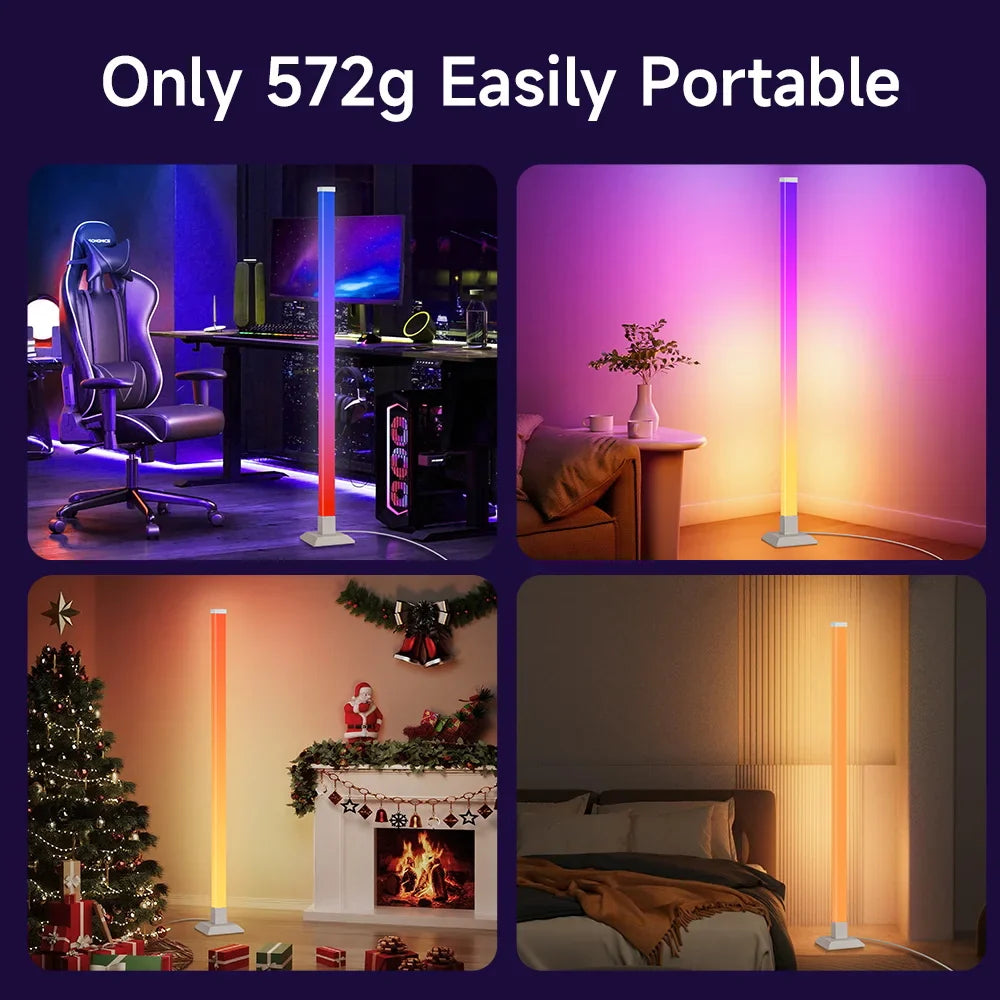 RGB Led Floor Lamp Dimmable Night Lamp Smart LED Lights Mood Corner Floor Lighti - Detail View