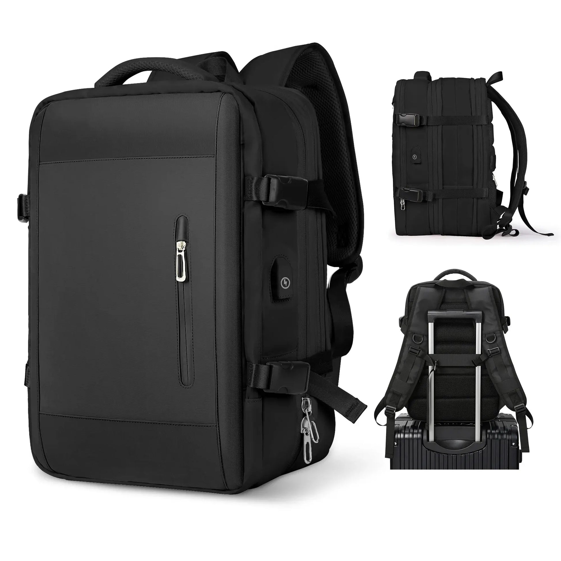 Likros Men Backpack Business Travel Backpack Carry on Waterproof Expandable Back - View 15