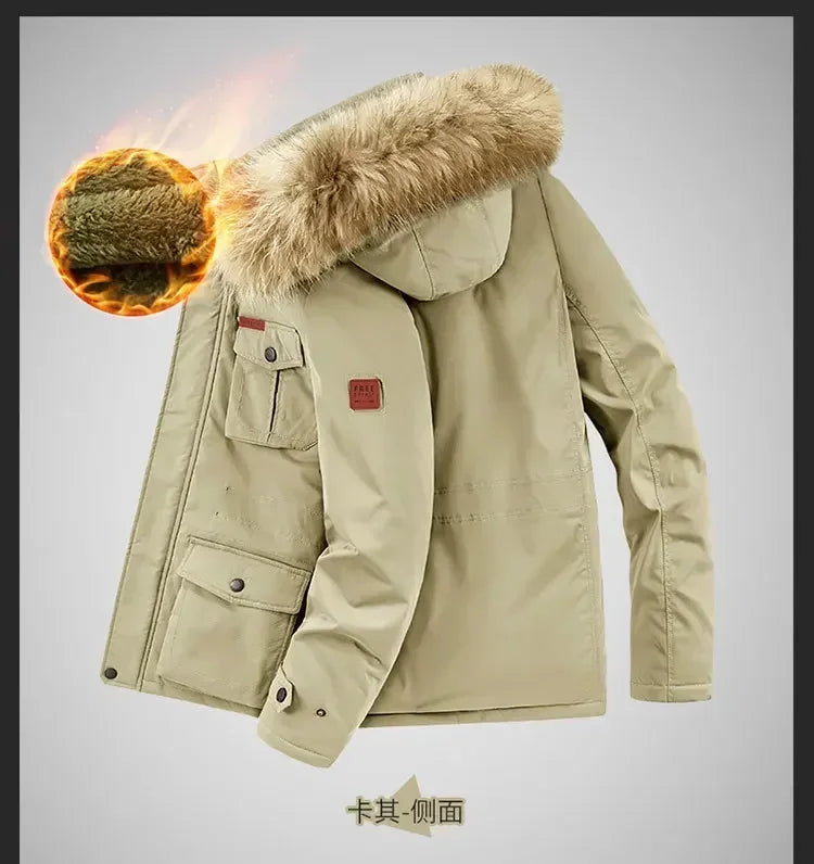 Plus Size 8XL Men Parkas Hooded - Thick Warm Winter Jacket Coat - Product Details