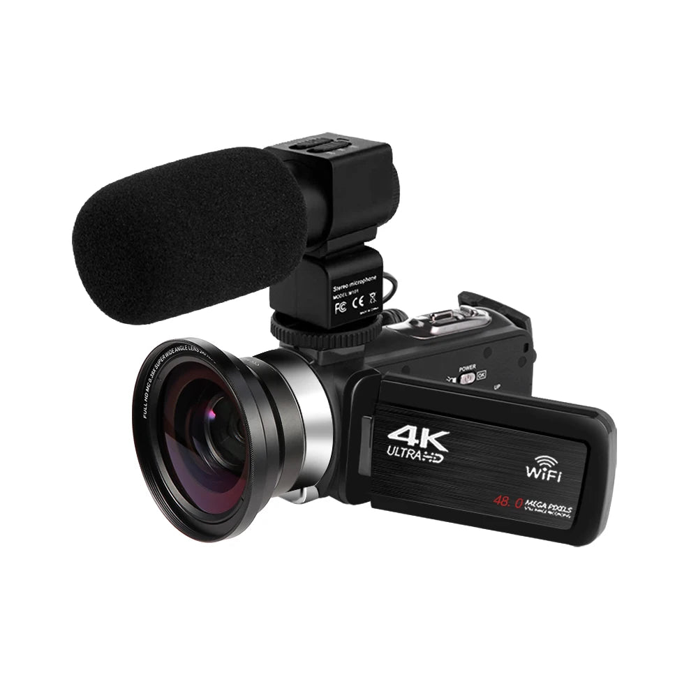 Full 4K Camcorder Professional YouTuber Digital Video Cameras Live