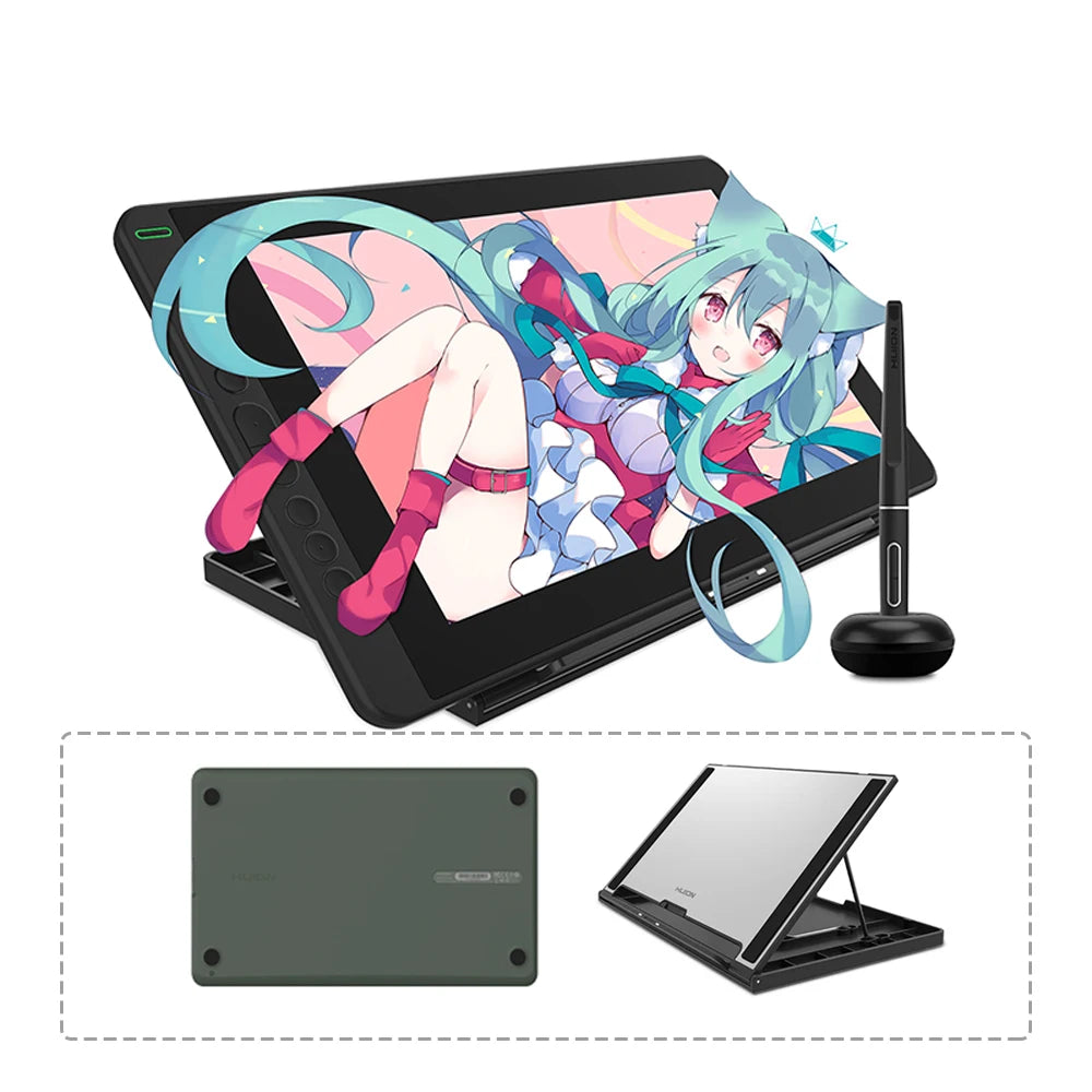Huion Kamvas 13 Graphics Tablet Monitor AG Glass Pen Display Drawing