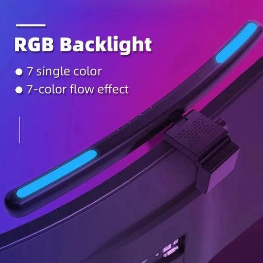 LED Screen Light Bar Monitor For Pc Screen Hanging USB Stepless Dimming RGB Curv - Main View