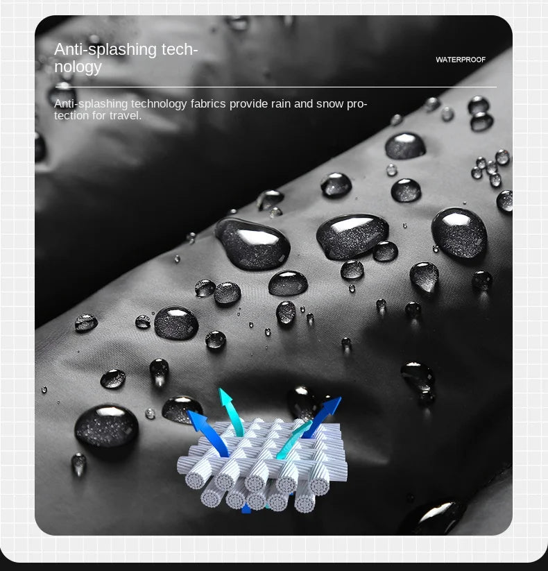 2024 Winter Goose Down Coat Men's Luxury Glossy Black Gold Long Down Jacket Women's Fashion Waterproof Warm Hooded Puffer Jacket - Usage Context Display