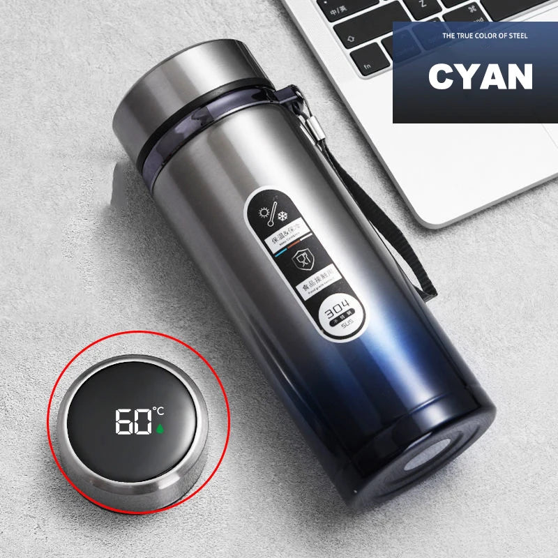 500ML-1Liter Stainless Steel Thermos Bottle with LED Temperature