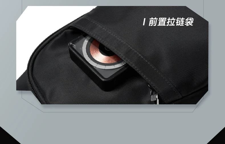 Septwolves Business Thin Printed Leather Crossbody Sling Bag Man