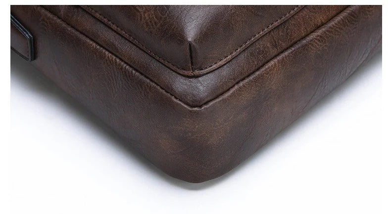 Luxury Brand Business Briefcase Men Leather Handbag For Man