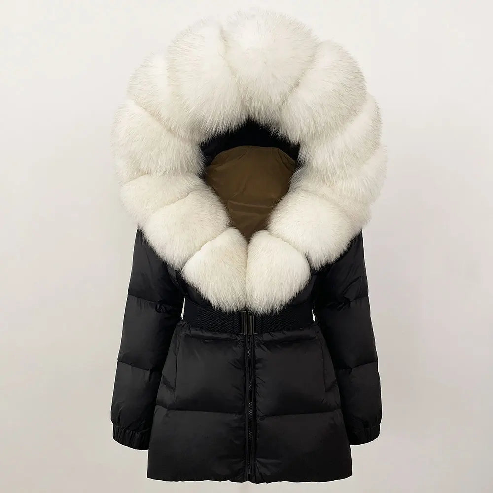OFTBUY 2025 Winter Clothing Puffer Jacket Women Real Fox Fur Hooded Thick Warm 90% White Duck Down C - Gallery image 17