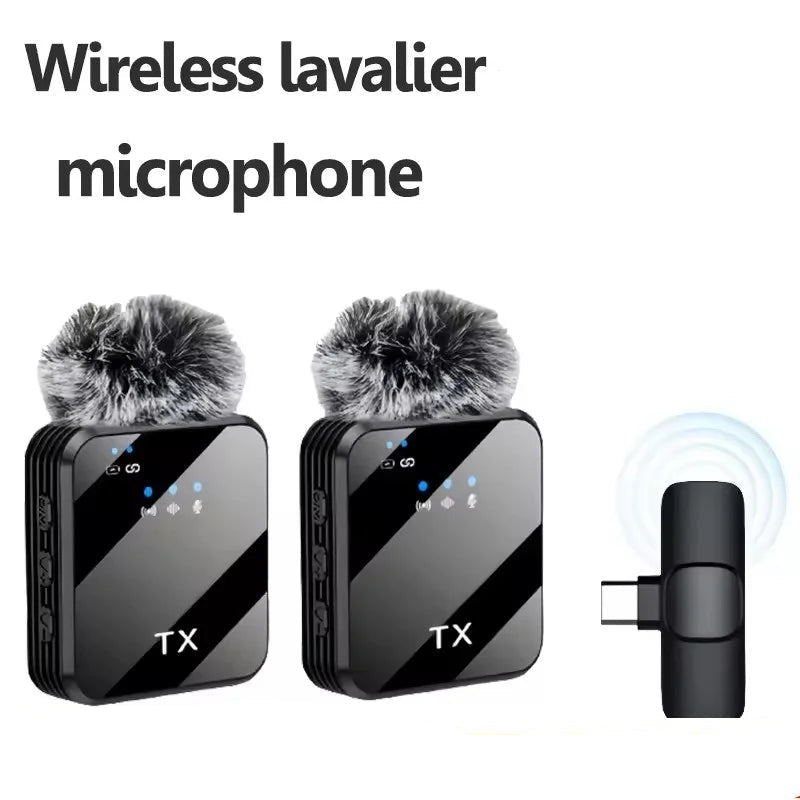 Wireless Lavalier Microphone for Camera,iPhone,Android,Microphone Reverb Sound Video Recording Podcast Noise Reduction Clip mic - Usage Example