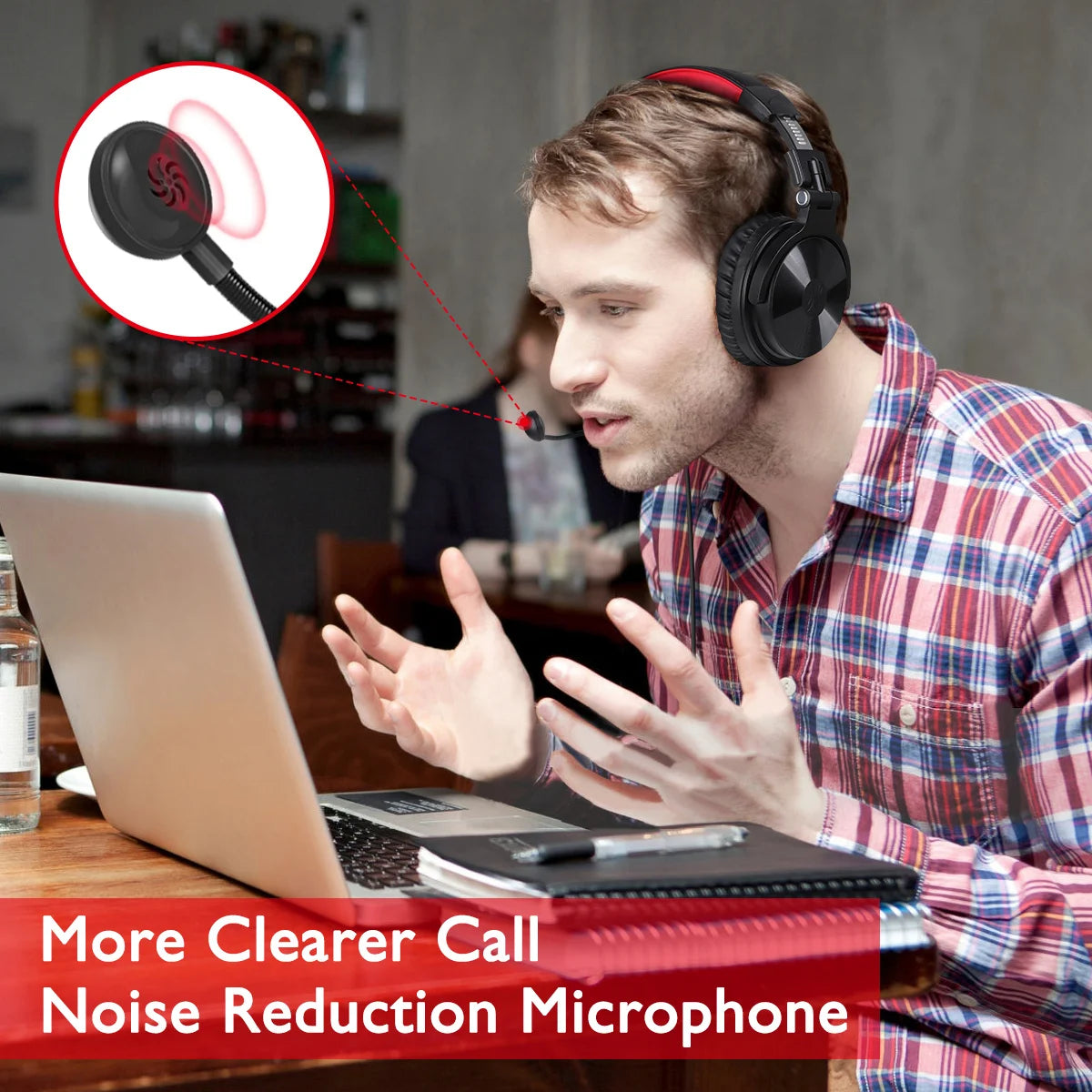 Oneodio Pro-M Wireless Headphones - 110H Playtime Gaming Bluetooth - Product Details