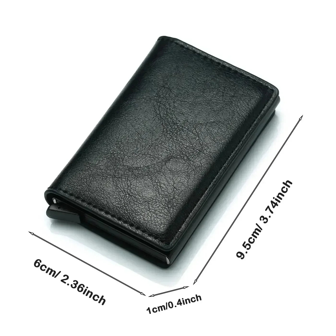 Rfid Aluminum Men Wallet Card Holder Purse Carbon Fiber Men Business