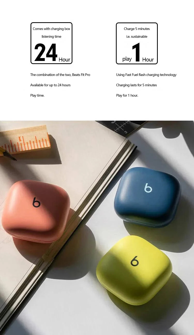 Beats Fit Pro True Wireless Noise Canceling Bluetooth Headphones In-Ear Sports High-Quality Magic So - Gallery image 11