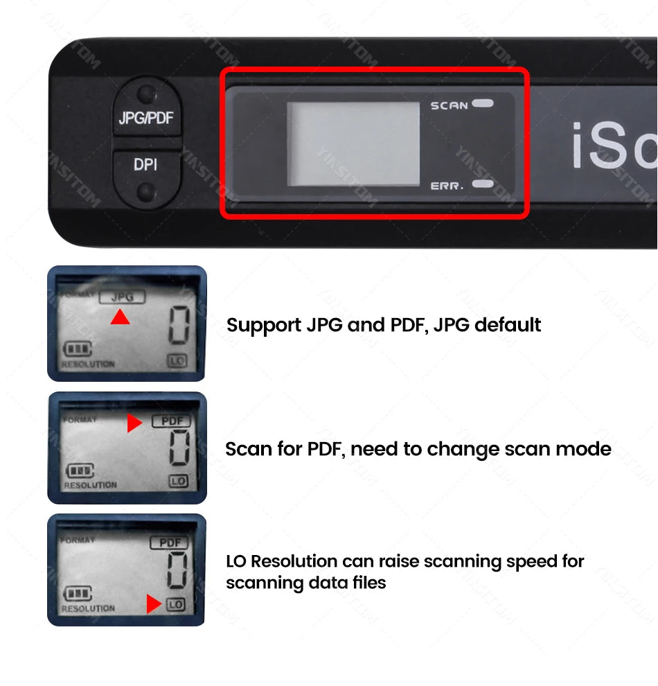 Portable Document Scanner A4 - 900DPI Handheld | iScan01 - Product Image 11