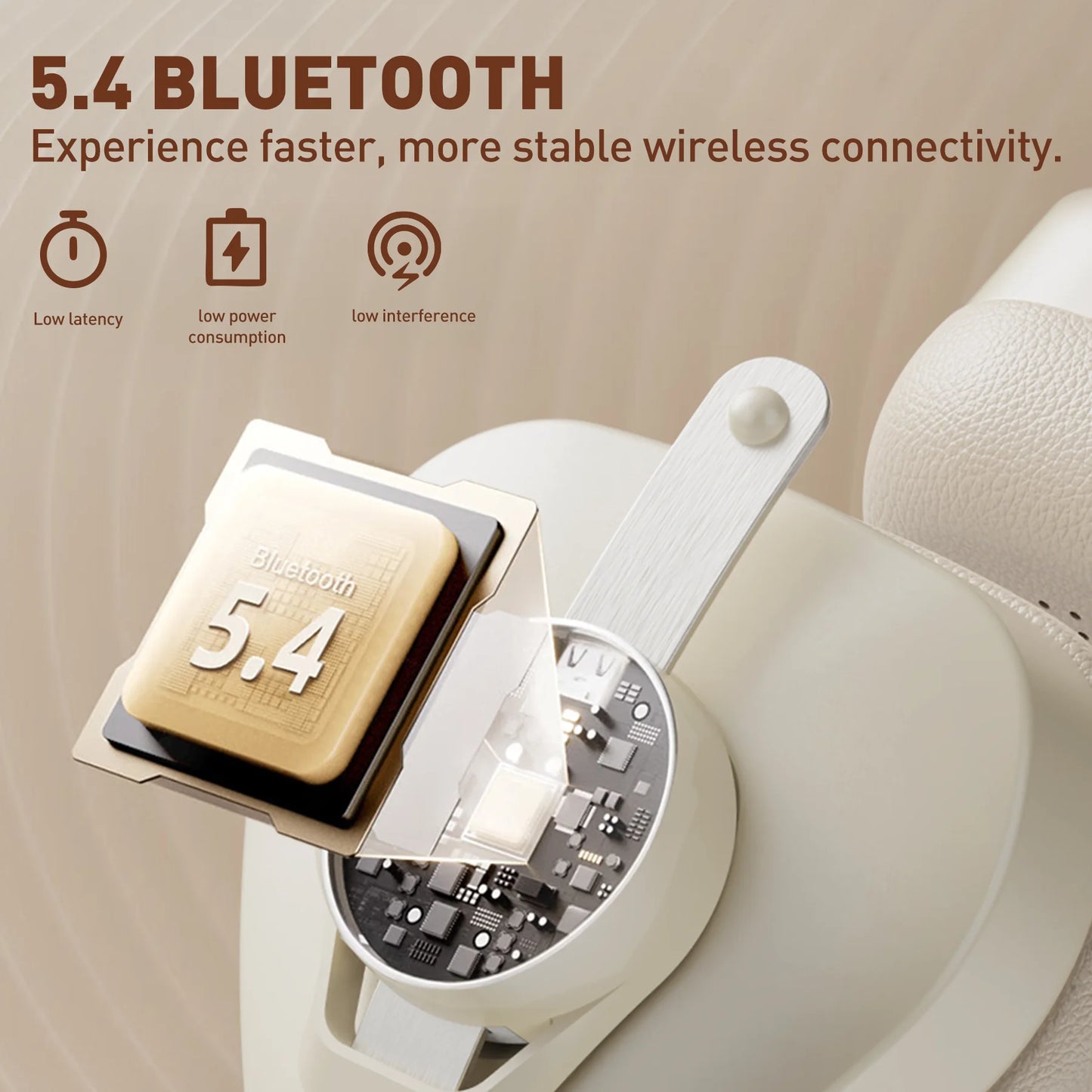 OneOdio F4 Wireless Headphones dual-device connection Vintage