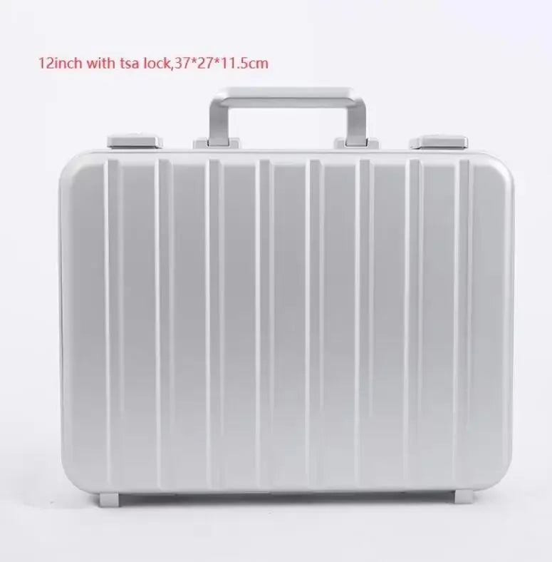 13”15 Inch New Aluminum Briefcase Toolbox Laptop case Business Box With Lock - Gallery image 19