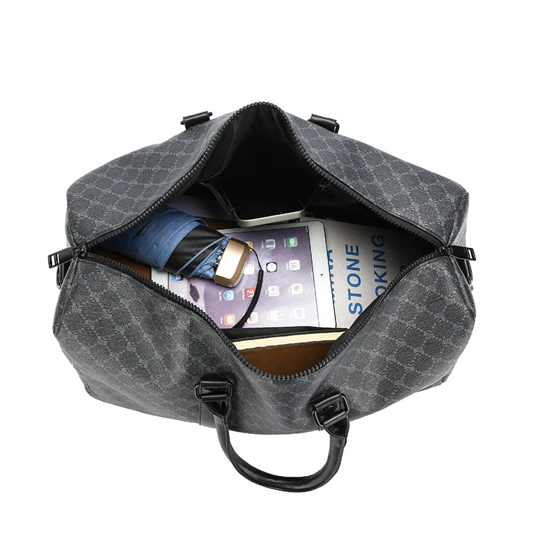 Men’s Black Traveling Bag Large Capacity Business Travel Luggage Bag