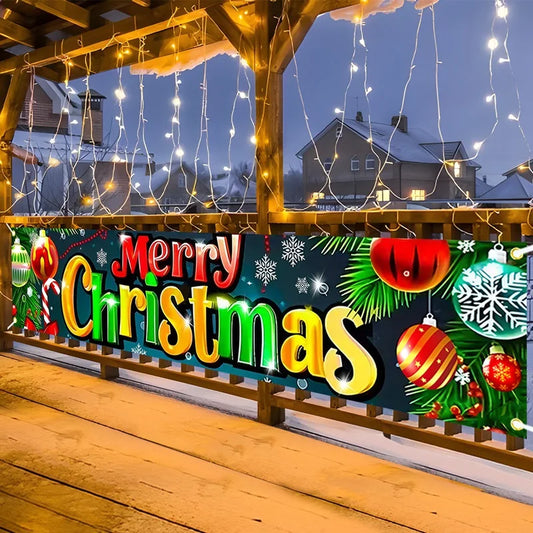 Christmas Outdoor Banner Merry Christmas Decorations For Home 2025 Out - Main View