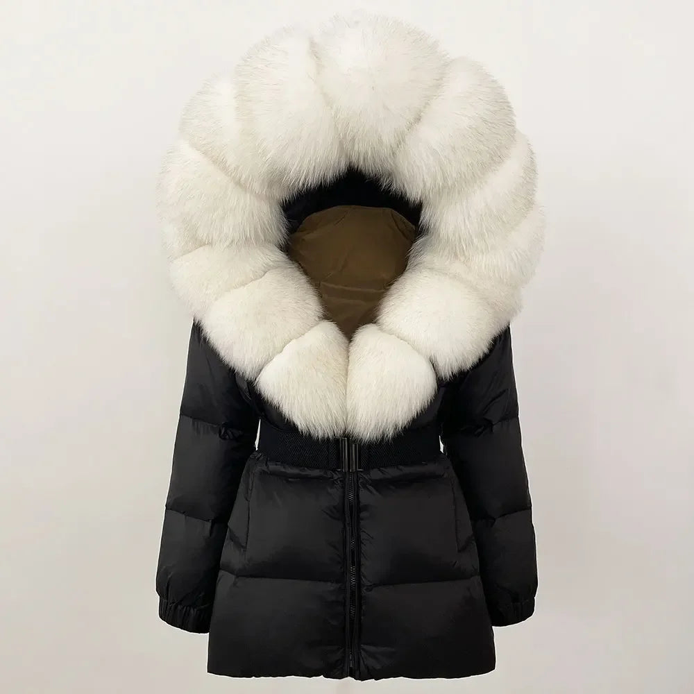 OFTBUY 2025 Winter Clothing Puffer Jacket Women Real Fox Fur Hooded Thick Warm 90% White Duck Down C - Gallery image 42