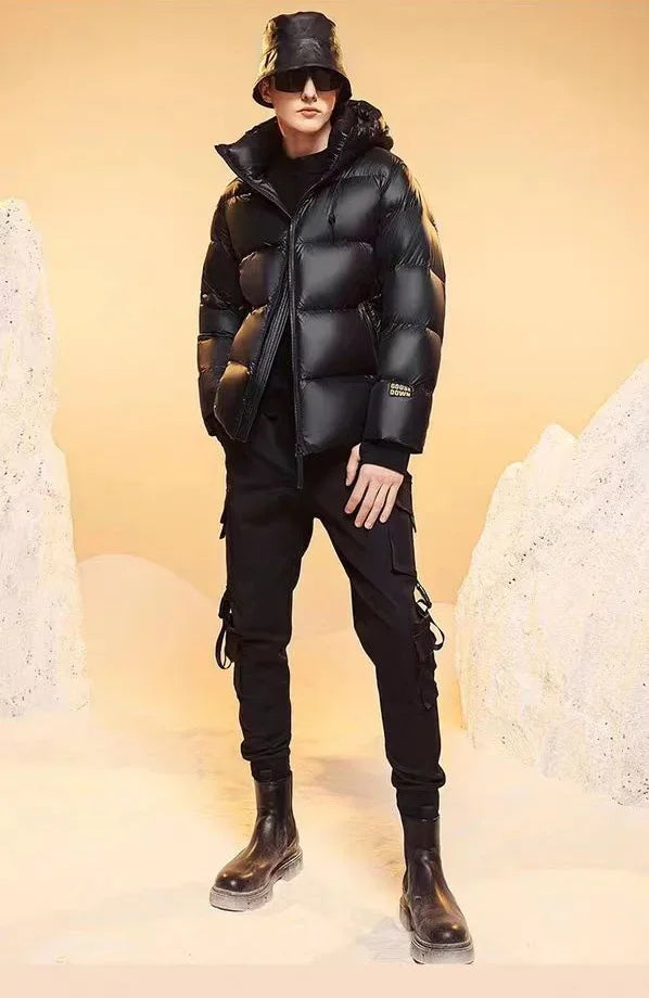 Down Jacket Men Waterproof - Luxury Hooded Goose Feather Puffer - Product Details
